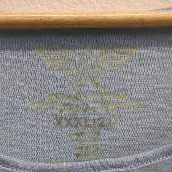 Wonder Woman Blue Graphic Sleeveless Tank Top XXXL - Picture 3 of 4